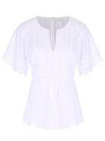 Блуза льняная с шитьем