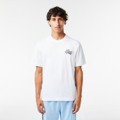 Мужская футболка Lacoste из плотного хлопка