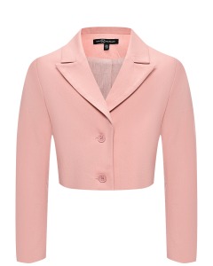 Пиджак однобортный укороченный, розовый Dan Maralex