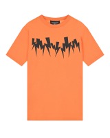 Оранжевая футболка с принтом "молнии" Neil Barrett