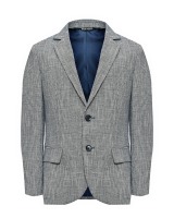 Пиджак однобортный серый, текстурная ткань Antony Morato