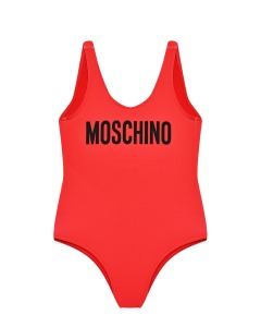 Купальник с лого, красный Moschino