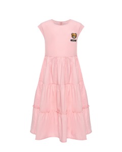 Платье с патчем, розовое Moschino