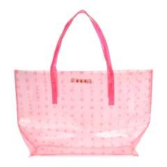 Прозрачная розовая сумка MARNI