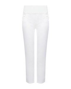Белые джинсы капри для беременных Pietro Brunelli