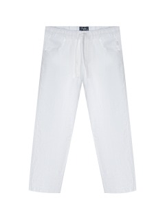 Белые льняные брюки IL Gufo