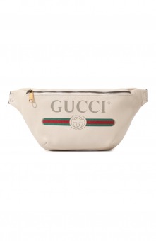 Кожаная поясная сумка Gucci Print Gucci