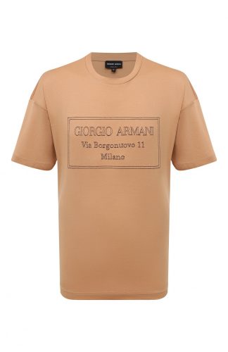 Хлопковая футболка Giorgio Armani