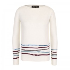 Кашемировый пуловер с вырезом-лодочка Loro Piana